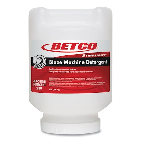 Betco Symplicity Blaze Dish Machine Detergent, Characteristic Scent, 8 lb Jar, 4PK 2397300